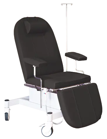 OZC - 25, odběrové křeslo, třímotorové, tmavě šedé